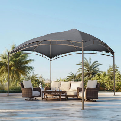 10'x13' Curved Canopy - Waterproof Steel Frame with UV Protection
