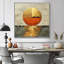 Or japonais, coucher de soleil sur un lac - Japon, art mural encadré-504371119-504371121