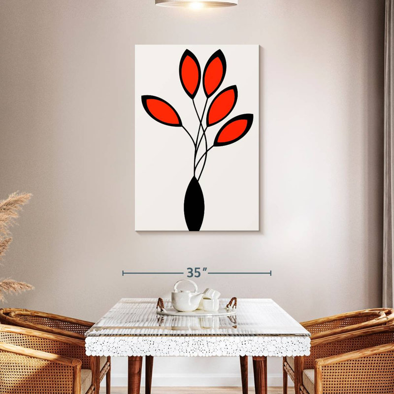 Harnek Cinco Red, 45" H x 30" W