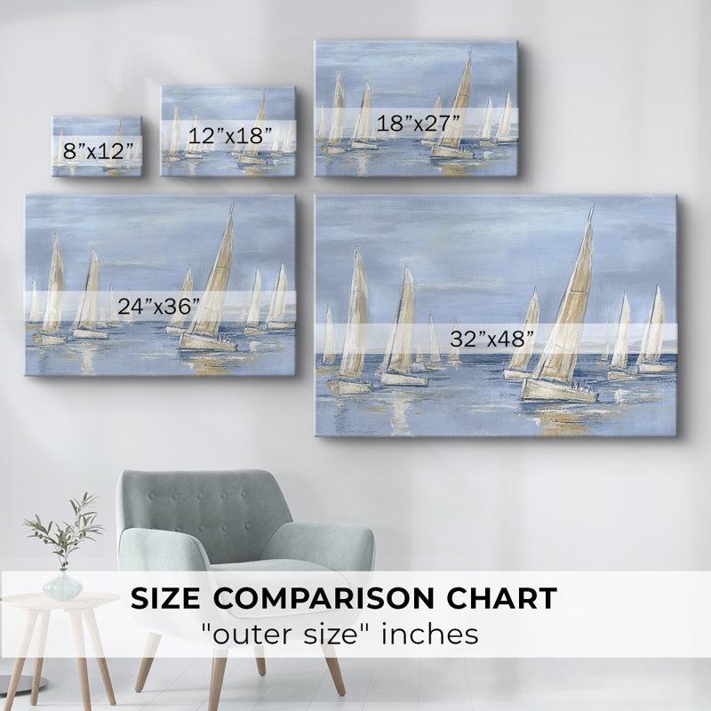 Nautical Series-II - Cavas enveloppés de galerie, 12 x 18