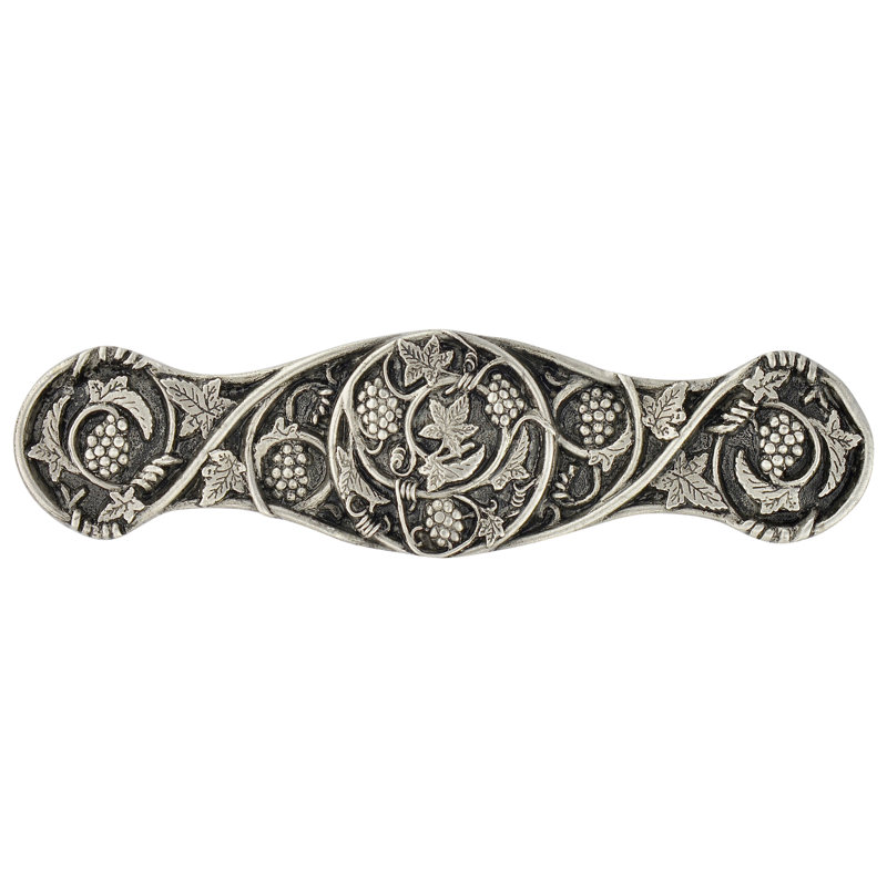 Grapevines Tuscan 3" Centre Bar Pull, Antique Pewter