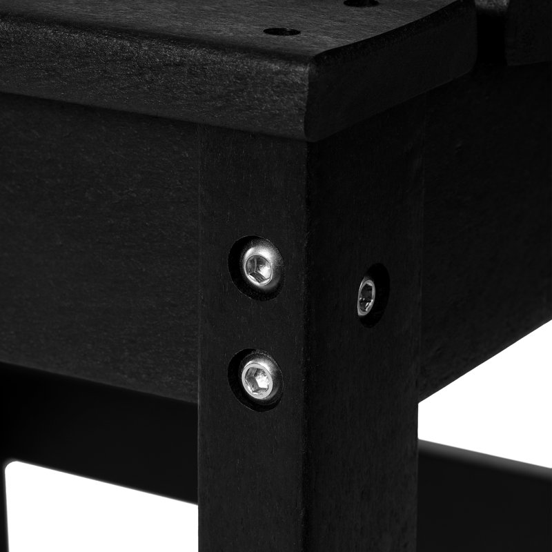 Chaise d'appoint de patio, Noir