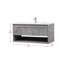 Kasper 40'' Single Bathroom Vanity with Porcelain Top-1507883136