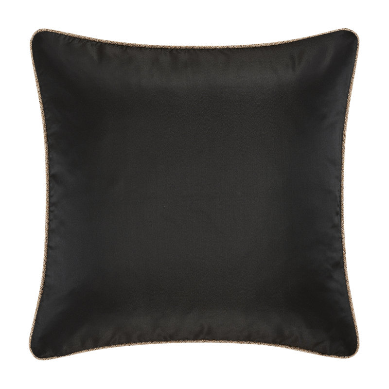 Martina Gold Textured Woven Euro Sham with Trim
