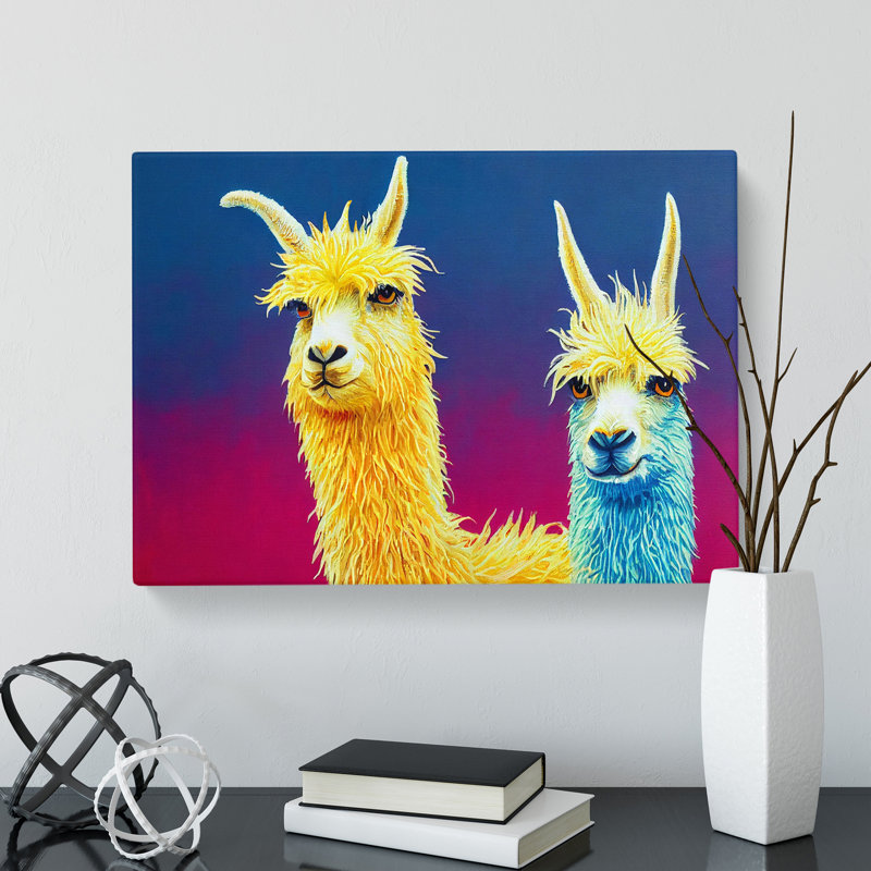 Llama Splash Vol.3 Abstract - Wrapped Canvas, 35cm H x 50cm W x 3cm D