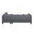 104.5" Upholstered Sofa,Chaise & Ottoman , Gray