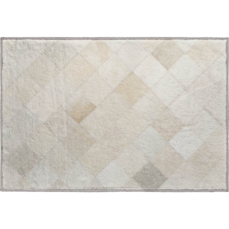  Tapis de qualité supérieure lavable à la machine Jaylia AMF98, Rectangle 1 pi 8 po x 2 pi 6 po