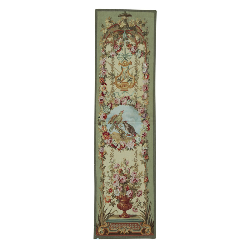 Hand-Knotted High-Quality Gold and Green Area Rug
