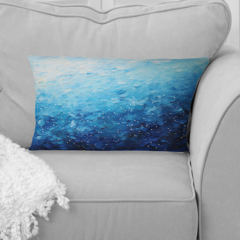 Coussin Azure Azure Symphony IV - Abstract Landscape