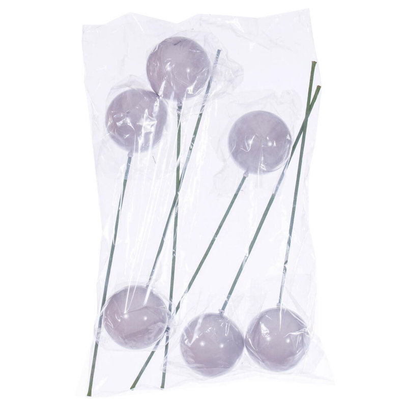 Ornement boule de Noël (ensemble de 6), Blanc
