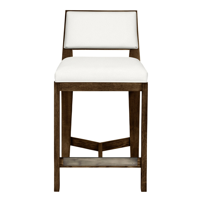 Thom Filicia Solid Wood 32.5" Bar Stool, Tommy Snow, Havana