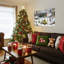 «Snowman Winter Garden», art mural sur toile-121121740