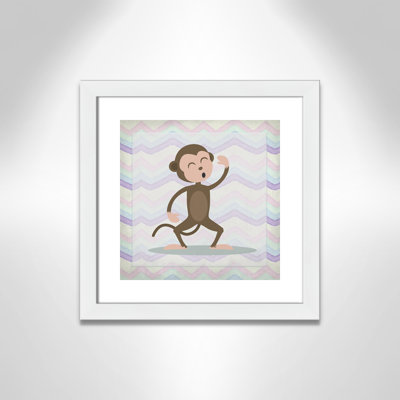 Adhésif décoratif «Pink Monkey Time»