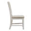 Ensemble de 2 chaises d'appoint en tissu blanc / gris Ayanah