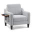 Fauteuil d'appoint rembourré en tissu de qualité supérieure 29,9 po de largeur Mid-Century-345153244