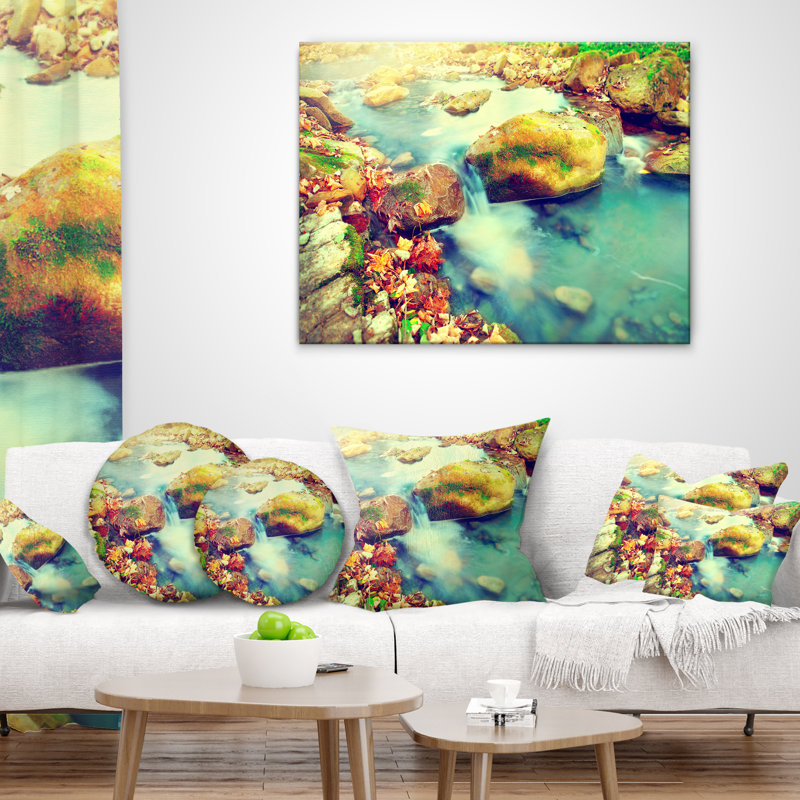 Coussin Mountain River avec pierres - Sea & Shore