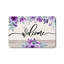 Tapis mauve à motif floral en bois 24 po x 36 po pour porte d'entrée