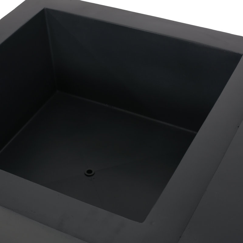 Bujar Rectangle Concrete Propane Smokeless Fire Pit