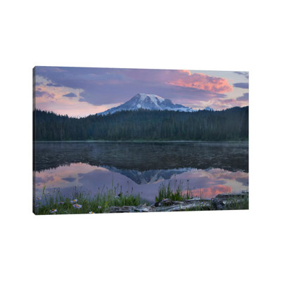 Mount Rainier And Reflection Lake, Mount Rainier National Park, Washington II by Tim Fitzharris - Wrapped Canvas Print