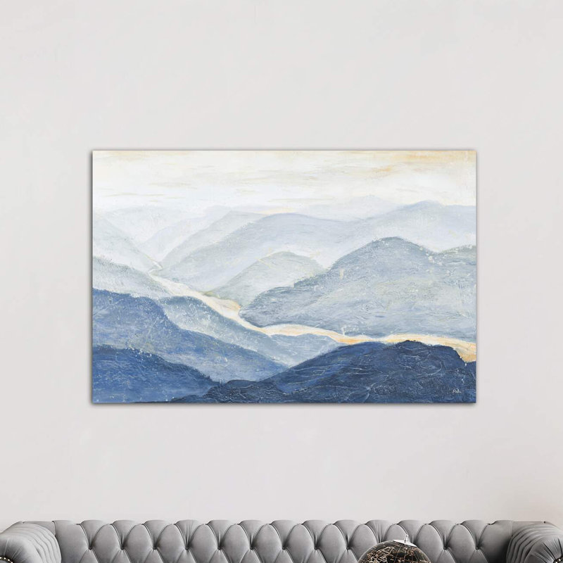 Blue Mountains by Patricia Pinto - Wrapped Canvas Painting, 152.5 cm H x 101.5 cm W