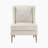 Holverson 28" Modern & Contemporary Accent Chair with Chenille Fabric Upholstery, Diamond Stitched Back, Brushed Gold Metal Legs-524370552