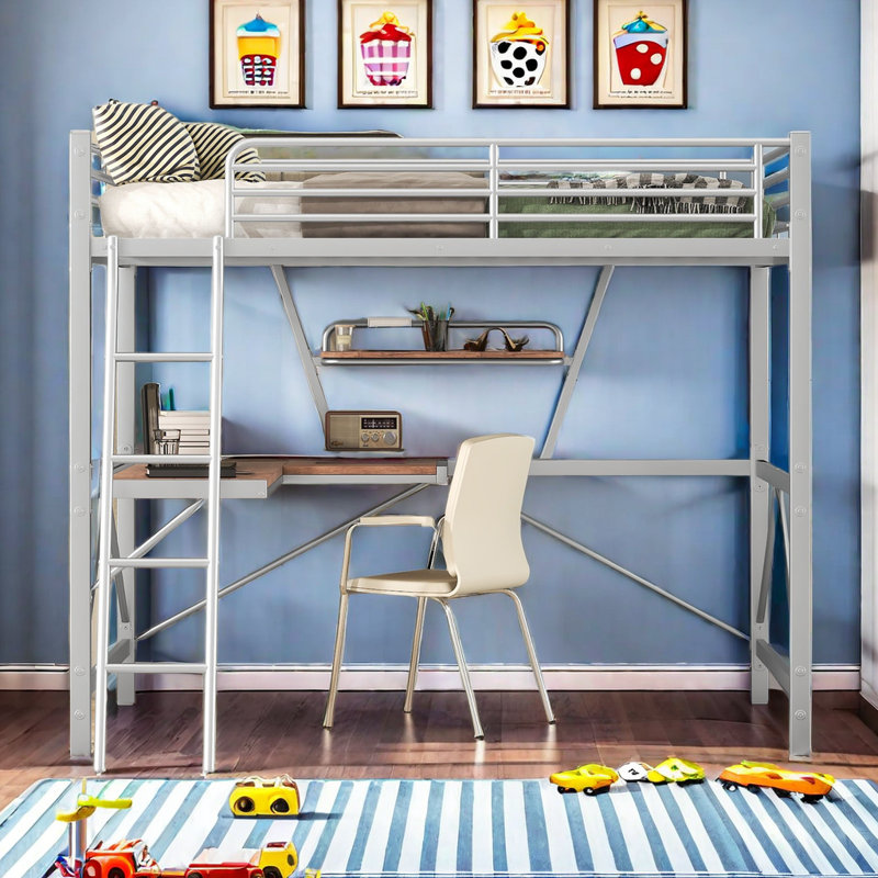 Lit mezzanine double Eleazar Kids, Argent