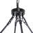 Farmhouse 8-Light Black Wagon Wheel Chandelier With E12 Base