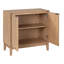 Armoire de rangement Mid-Century moderne à 2 portes avec façades cannelées-251317019