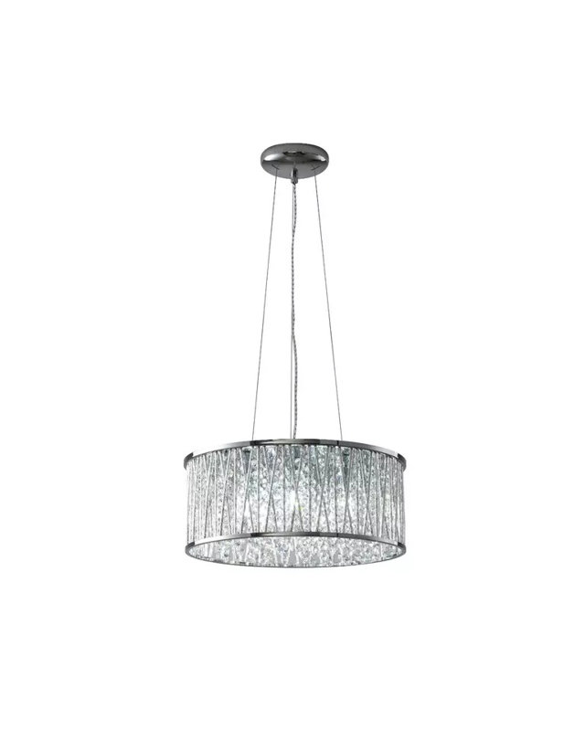 Avajane 5 - Light Crystal Pendant, Chrome