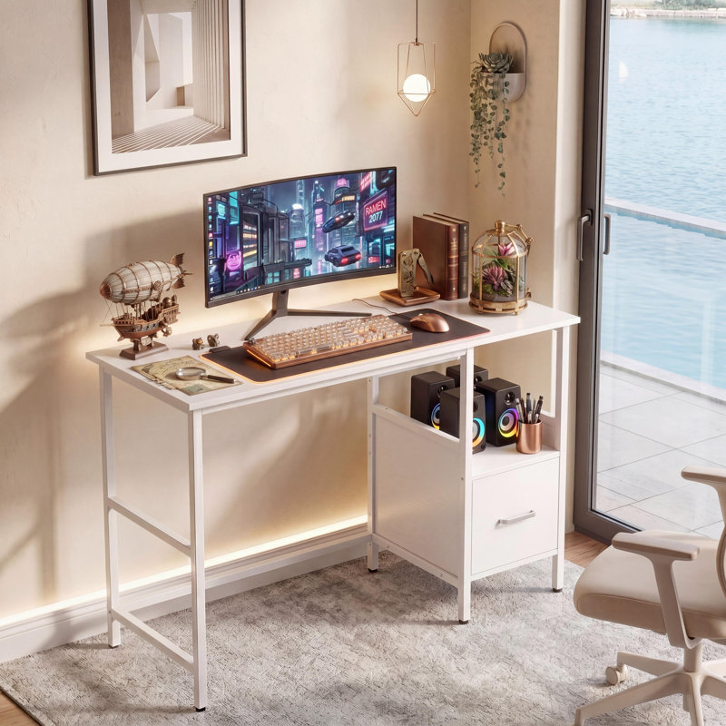 Merushe Writing Desk, White