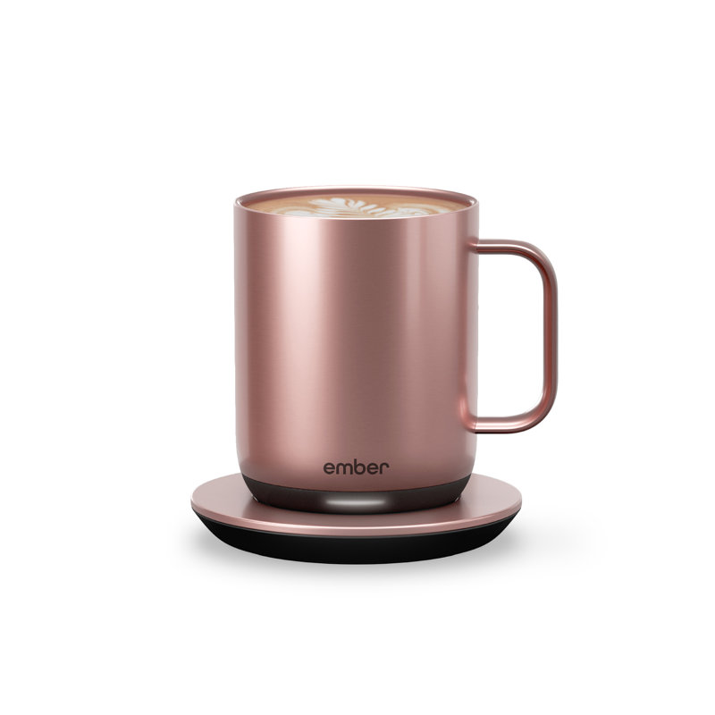 Ember Mug 2, Temperature Control Smart Mug, 10 Oz, Rose Gold