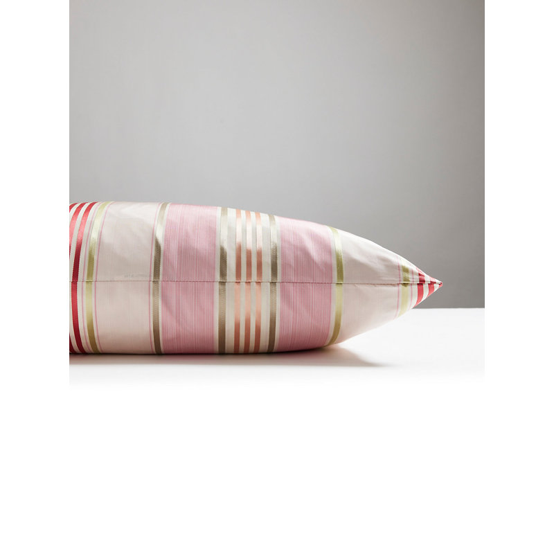 Charlotte Silk Square Pillow Cover & Insert, Blush