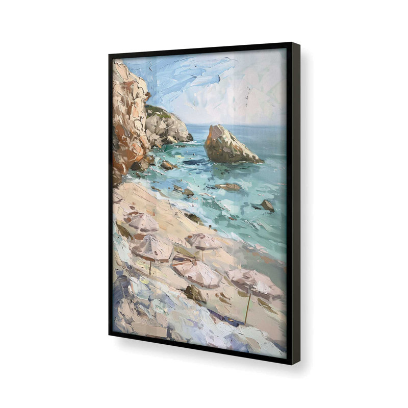 «Serene Vista», impression encadrée sur papier par Azure Artisanal Studio, Noir satiné, H 37 po x l 25 po x P 1,25 po