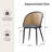 Contrell Mid-Century Modern Dinning Chair with Rattan Hollow Backrest (Set of 2)-1675005248
