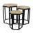 Solid Wood Top Nesting Tables End Table