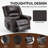 Power Lift Recliner Chair Heat Massage Dual Motor Infinite Position Up To 350 LBS, Faux Leather, Heavy Duty Motion Mechanism With USB Ports-56031923