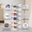 Shoe Boxes Clear Plastic Stackable, Shoe Storage Organizer Boxes Easy Installation All In One Shoe Box With Doors 6 Tier Foldable Shoe Box Space Saving For Closet Entryway Containers Bins