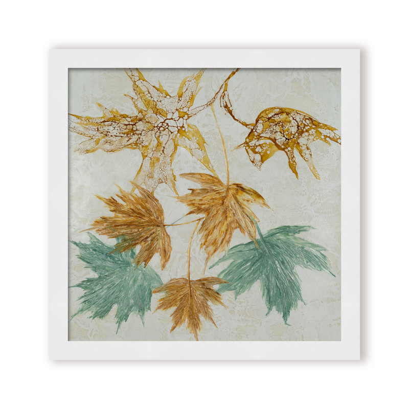 Nature Inspired "Lustrous Foliage" Canvas Wall Art By , 20" H x 20" W x 1.125" D, Framed Print, Black
