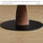 Nut-brown Round Solid Wood Dining table-119467285