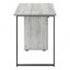Bureau d'ordinateur, bureau personnel, ordinateur portable, installation à gauche, à droite, tiroirs de rangement, L 48 po, bureau, stratifié gris, métal noir, contemporain, moderne-1503824733