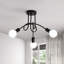 Saddlebrooke 3-Light 40cm Sputnik Semi Flush Mount Ceiling Light-1969982098