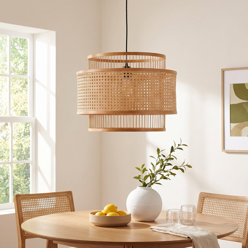 Hickerson 1 - Light Brown/Black Shaded Pendant
