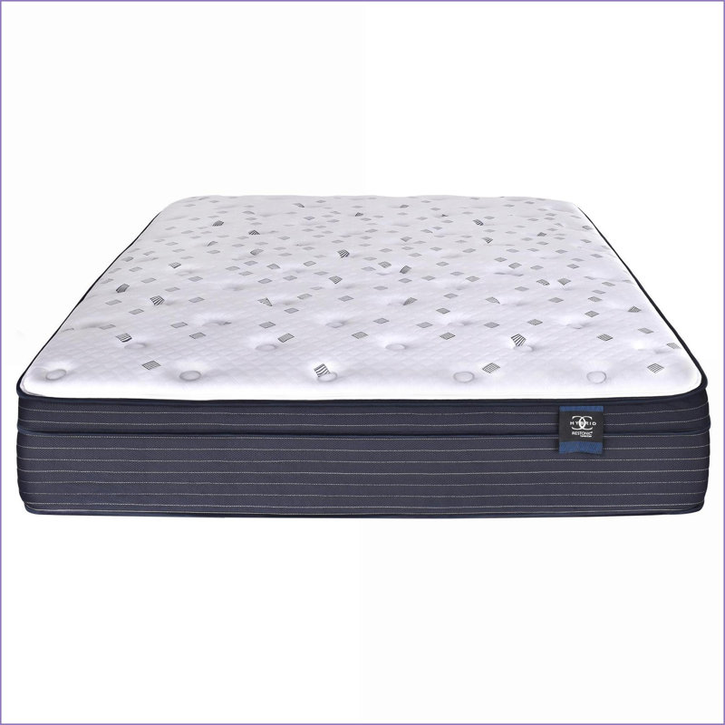 Mattresses, Restonic ComfortCare Hybrid Euro Top King Mattress with Cooling Support | Foam | White+Blue
2Description:, King