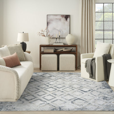 Tapis d'intérieur bleu marine 7 pi 10 po x 9 pi 10 po Leuchte