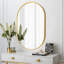 Miroir ovale en métal 20 po x 33 po-64932812-64932813