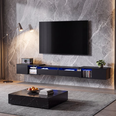 Corner TV Stand for TVs up to 85"