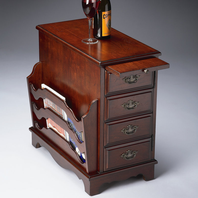 Sagnik Block End Table, Plantation Cherry