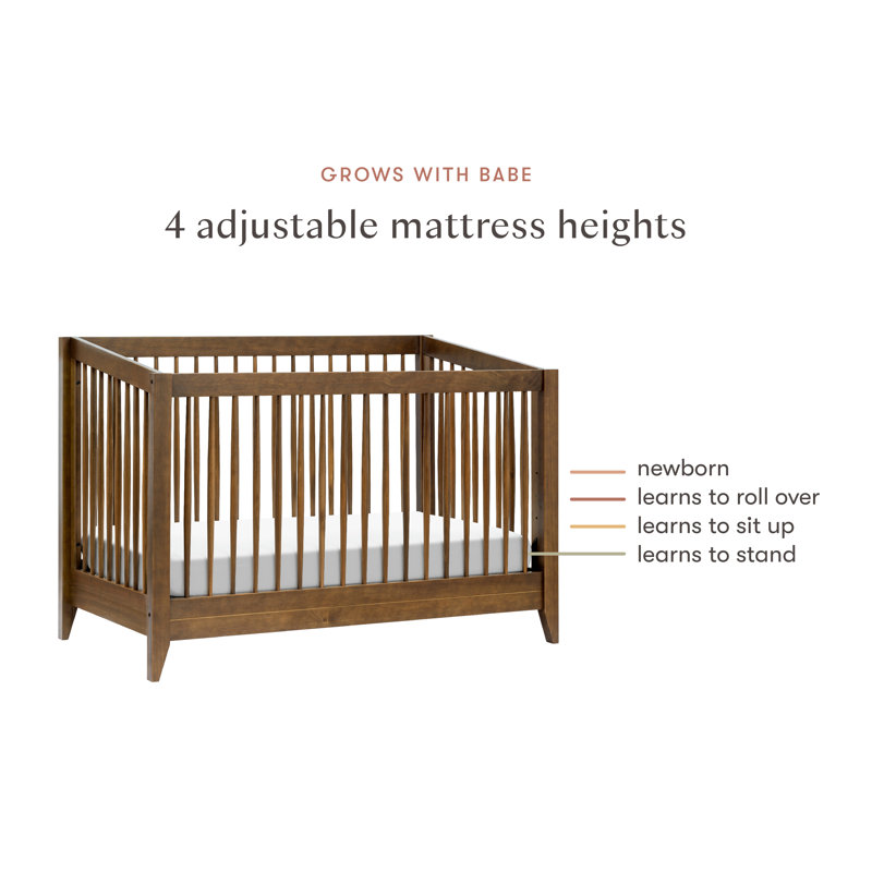 Sprout 4-in-1 Convertible Crib, Natural Walnut