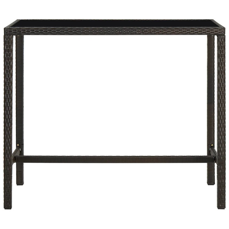 Evalei Rattan Bar Table, Brown