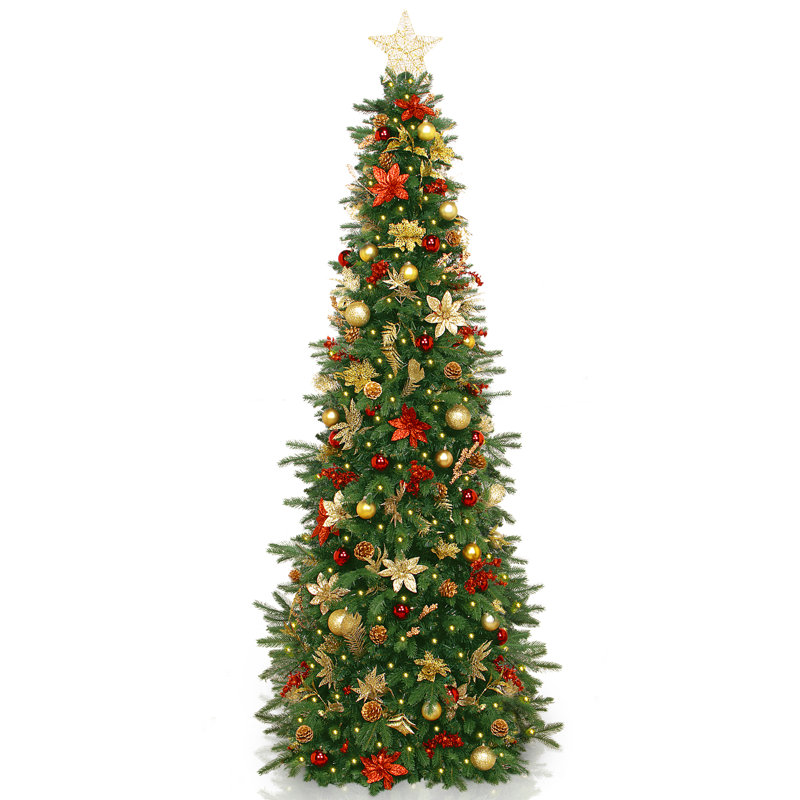 90' Lighted Spruce Christmas Tree with Realistic Needles